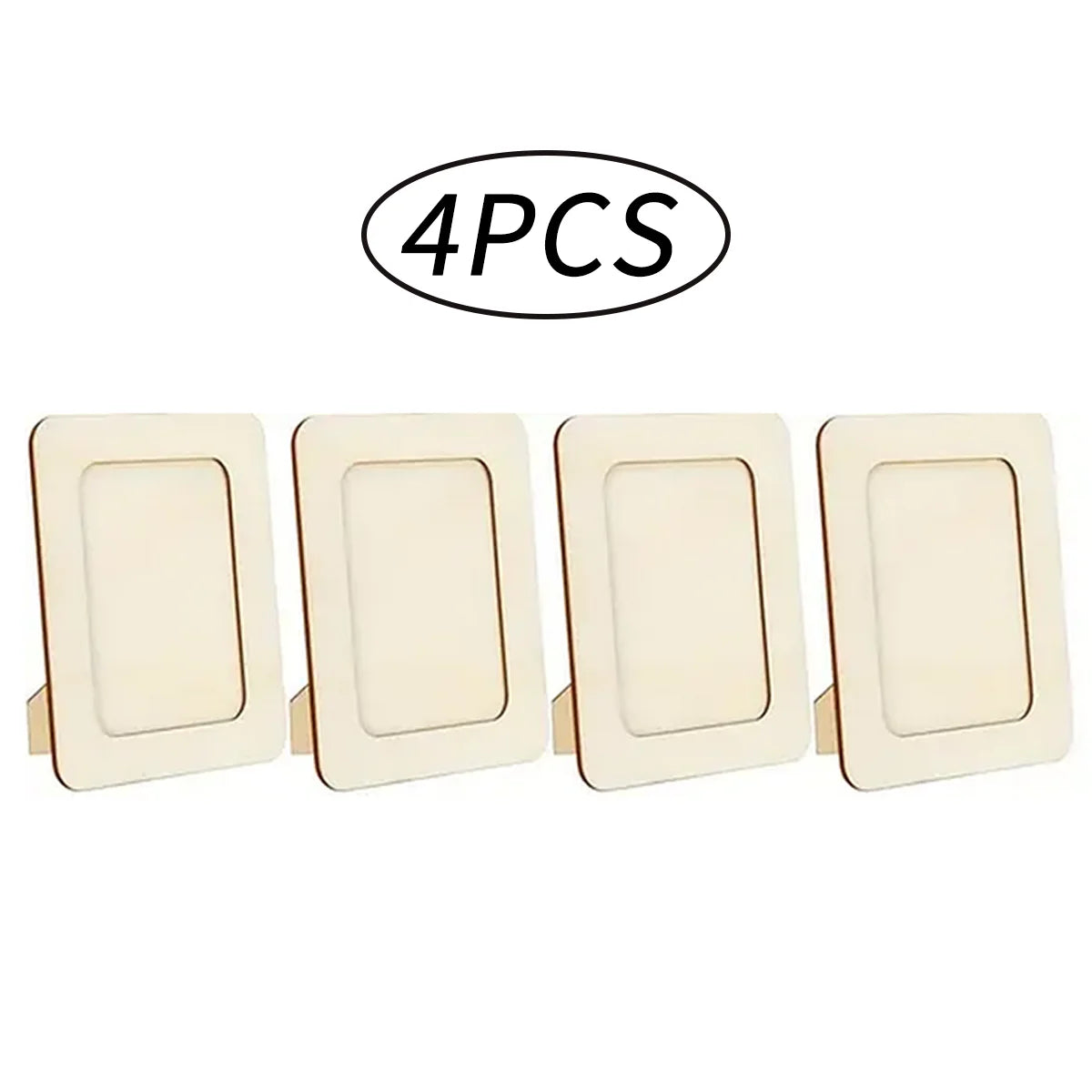 cadres photo bois rustique diy classiques multicolores motifs floraux star support pliablearrière