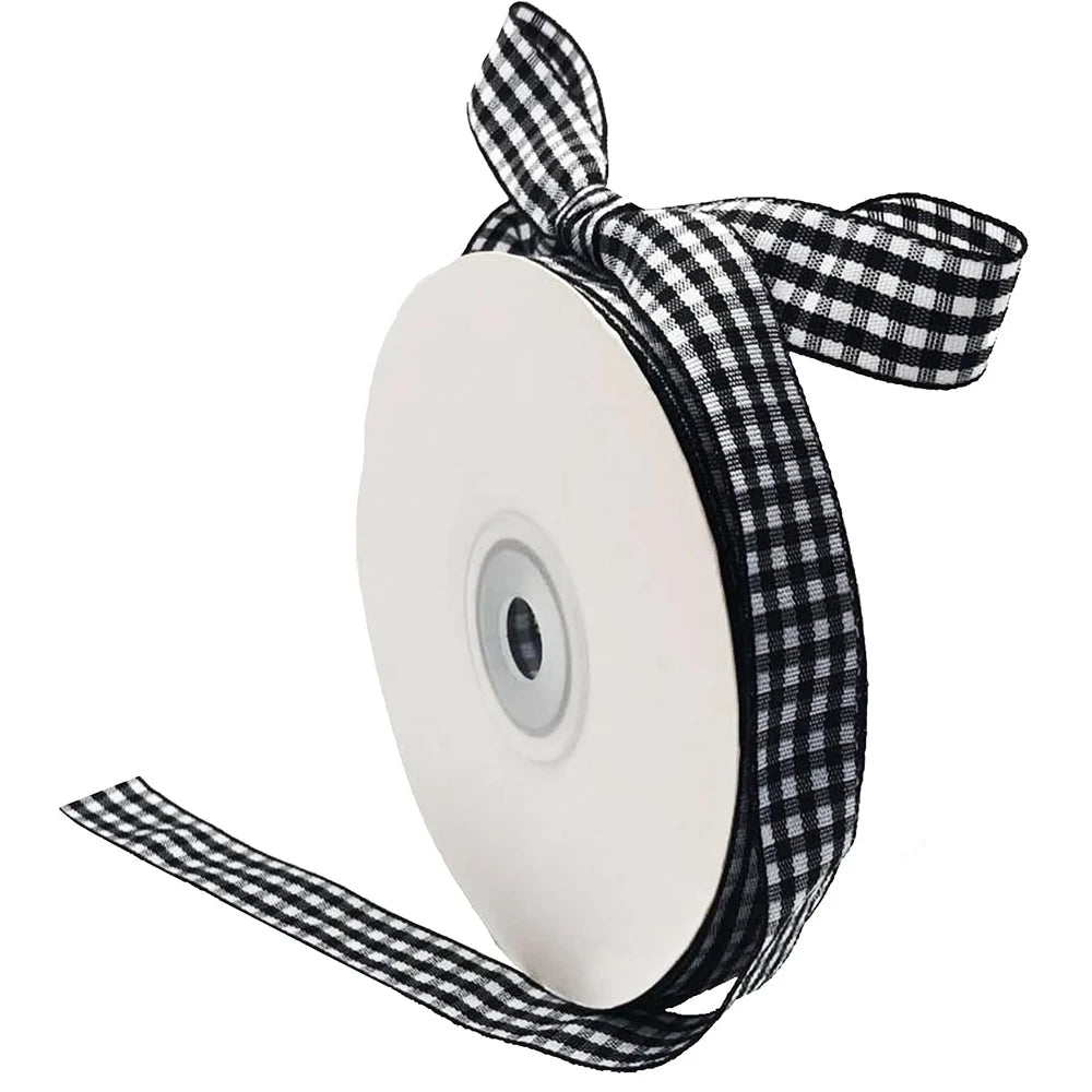 ruban carreaux noir blanc ruban carreaux rouge blanc ruban coton polyester classique 1.5cm opaquet