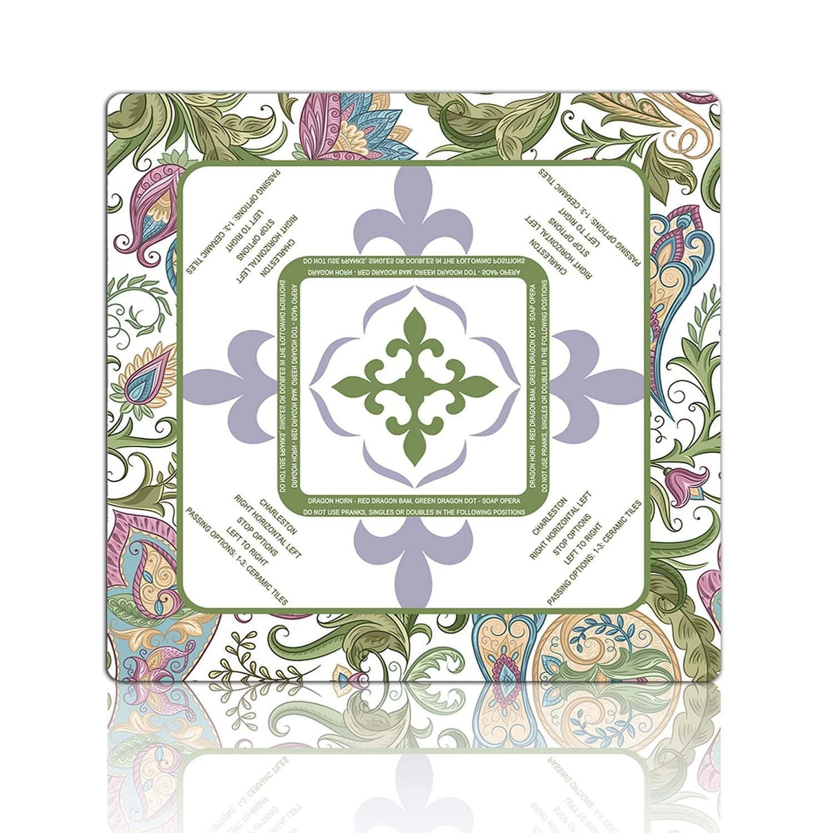 tapis souris géant floral décoratif caoutchouc antidérapant grande surface table jeu maison
