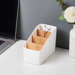 organisateur compartiments rangement moderne noir blanc minimaliste télécommandes smartphonesstylos lunettes