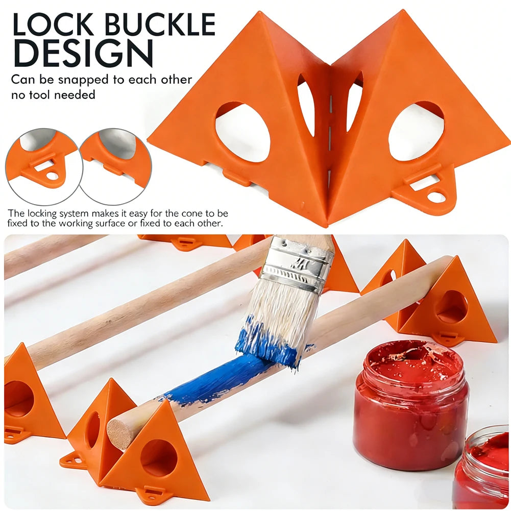supports peinture mini cones orange pratiques utilitaires 60mm 50mm