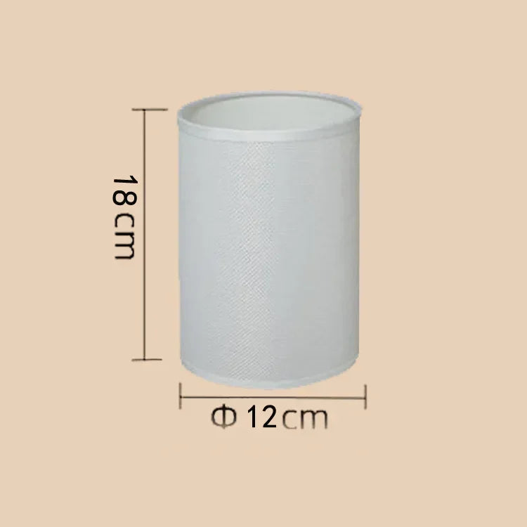 abat jour tissu texturé aspect lin table suspension moderne blanc beige clair marron foncé