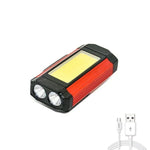 lampe travail led rechargeable clips magnétiques 2200mAh usb moderne rouge noir