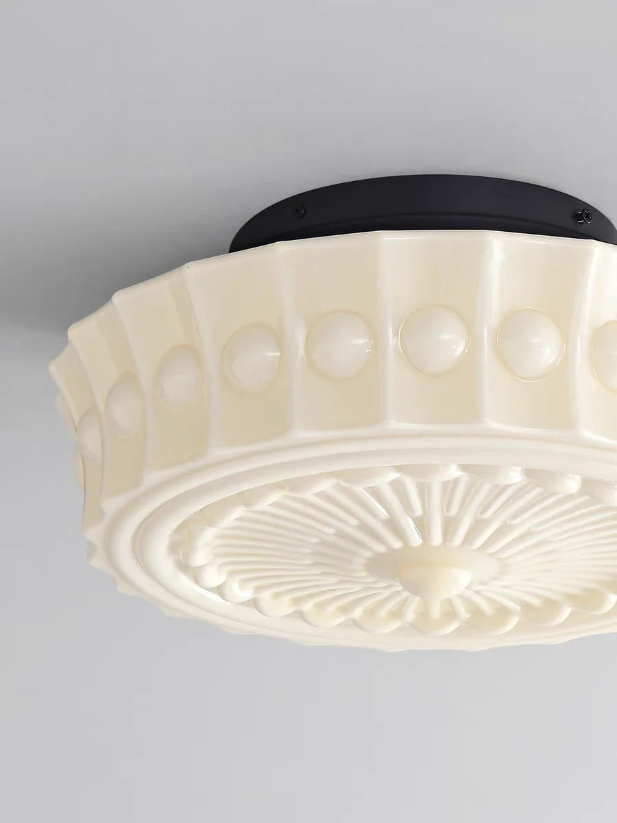 plafonnier classique blanc ornements géométriques cuisine chambre salle manger entrée étude