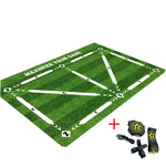 tapis entraînement football vert blanc noir terrain ballons didactique pratiqueintérieurextérieur