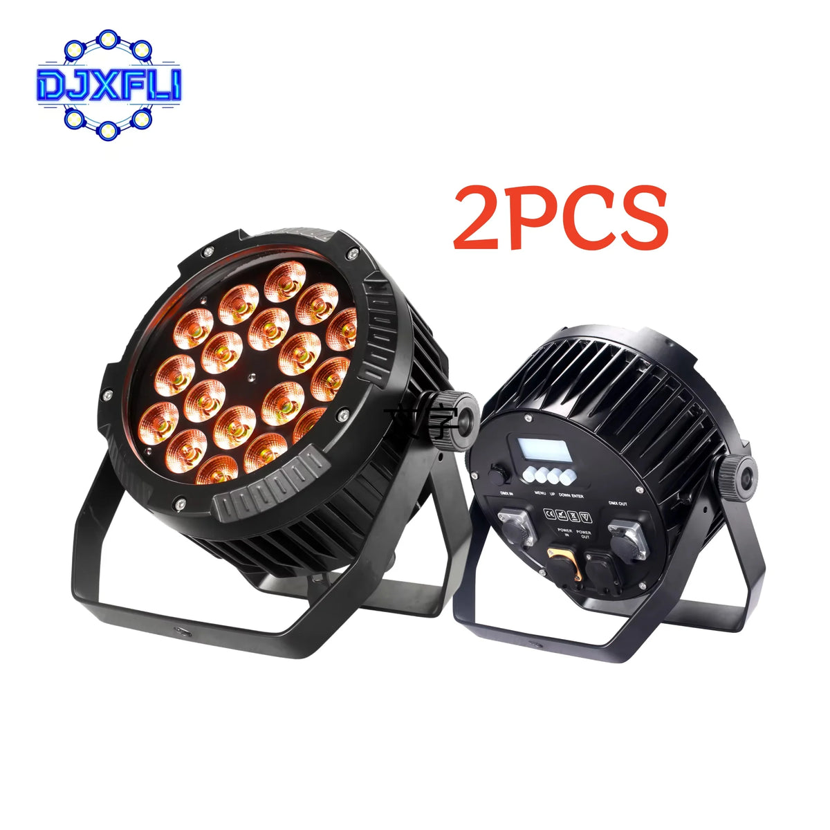 projecteurs led dmx scène professionnelle noir bras articulé 16 millions couleurs changeables 200w ip65
