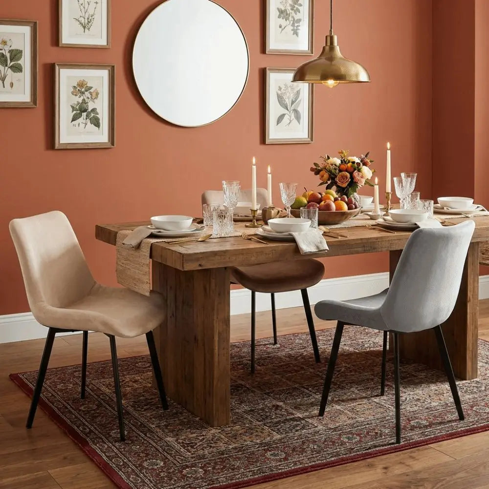 housses chaise velours polyester couleurs unies moderne salle manger anti poussière decoration festive