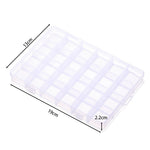 boîtes rangement transparentes 10 15 24 28 grilles clips modernes bijoux bricolage affichage storage