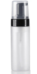 flacon cosmétique blanc mat pompe distributeur savon mousse rechargeable salle bain