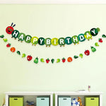 guirlande fête anniversaire happy birthday fruits pommes poires fraises adhésif enfantin