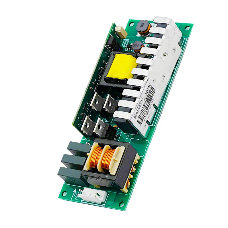 lampe faisceau 300w vert noir jaune imprimé conducteurs dorés électronique scènes professionnelles dj