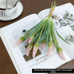 bouquet fleurs artificielles hyacinthes rose violet moderne décoration mariage anniversaireintérieur