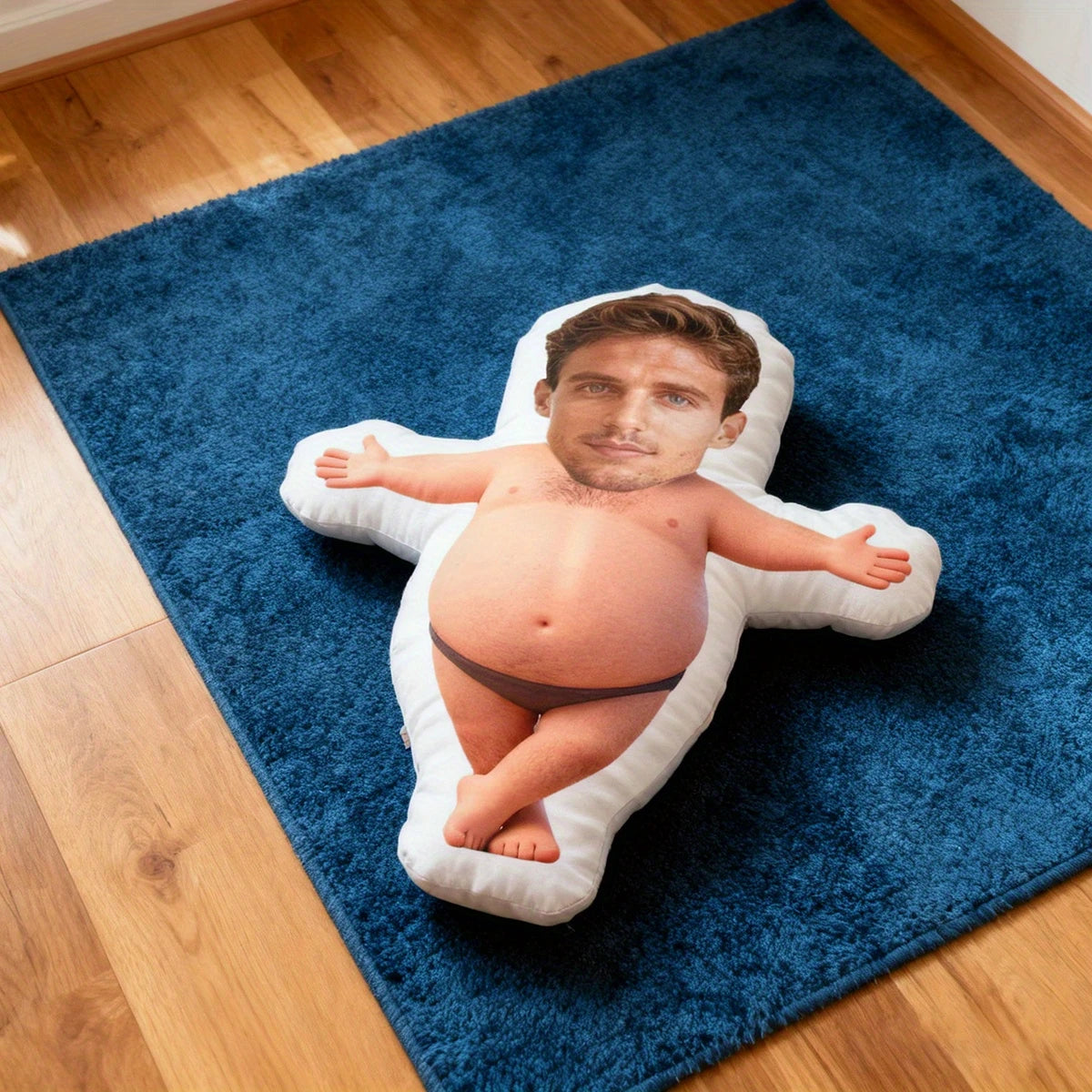 coussin personnalisé imprimé photo nu moderne couverture coton polyester blanc