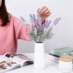 Bouquet artificiel violet fleurs lavande decoration mariage anniversaire intérieurextérieur