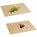 tapis cuisine anti dérapant noir moderne adhésif rondelles grille 30x40cm