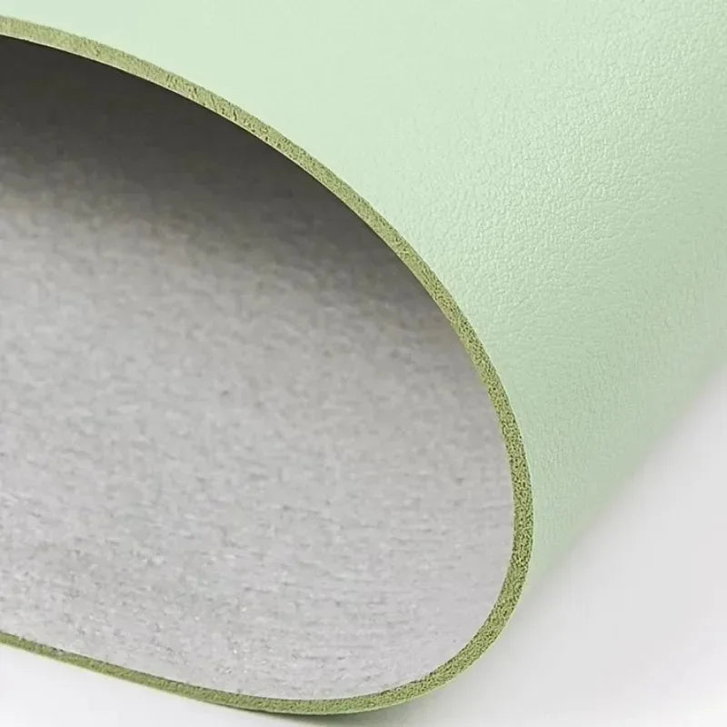 tapis souris cuir bleu clair vert pastel moderne antidérapant minimaliste adhésif maison bureauécole