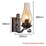 lampe murale vintage bronze verre opalin éclairage quotidien murale métallique texture rustique fixée mur