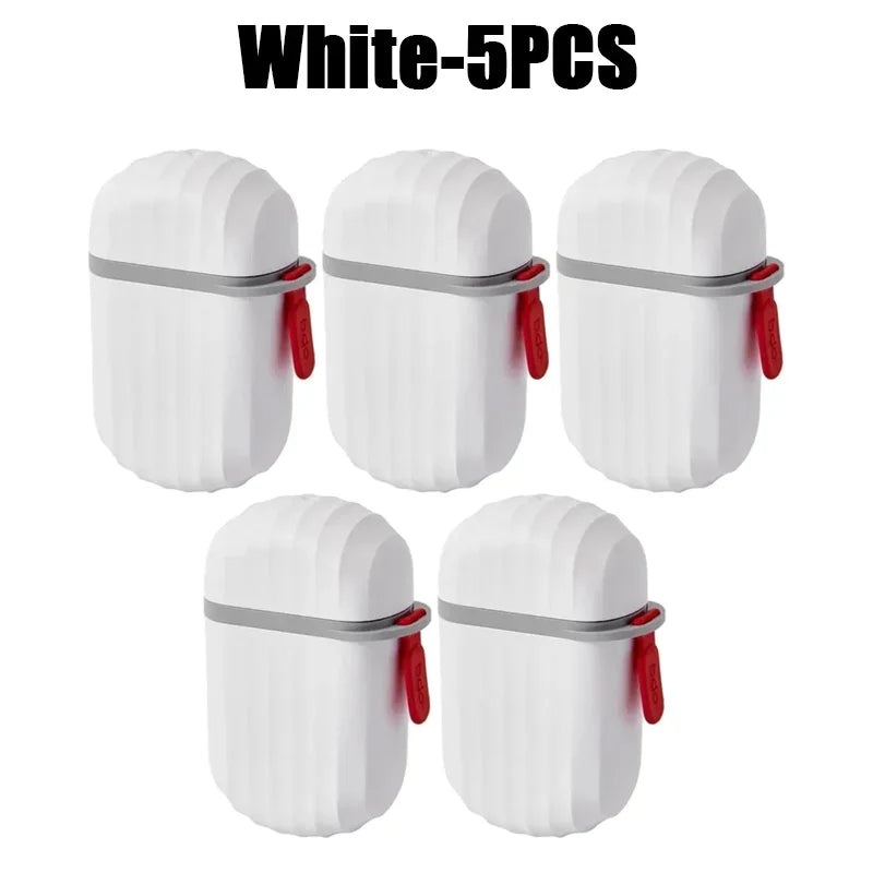 porte savon transparent moderne boîte couvercle plateau drainage gris rouge pratique salle bain