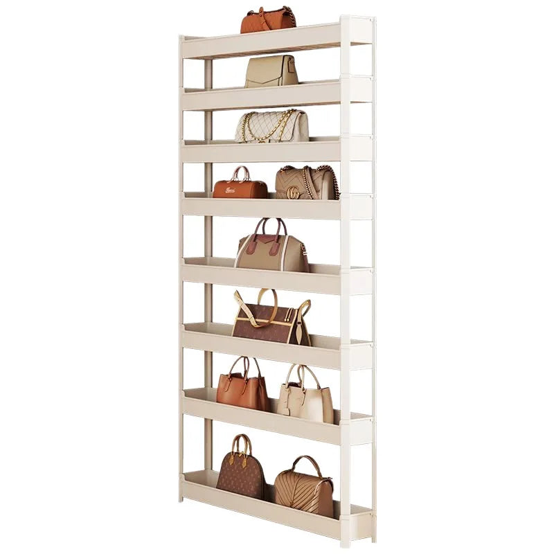présentoir rangement sacs haltères acier inoxydable blanc moderne 170cm haute capacitééconomique espacement variable