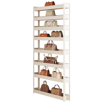 présentoir rangement sacs haltères acier inoxydable blanc moderne 170cm haute capacitééconomique espacement variable