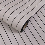 papier peint autoadhésif moderne rayures verticales beige clair noir facile mur salon chambreOpaque PVC