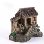 miniatures traditionnelles résine bâtiments toitures tuiles détails architecturaux gris noir vert