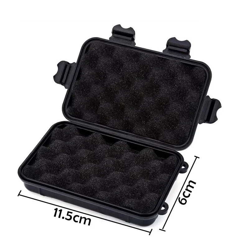 boîtes rangement anti dérapant outils survie camping pratique robuste noir orange marron poignées