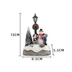 décoration noël figurine bonhomme neige enfants sapins guirlande lanterne blanc hiver traditionnelle chambre salon