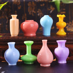 vases résine couleur verte bleue rose orange violet beiges modernes ornement cuisine bricolage accessoires