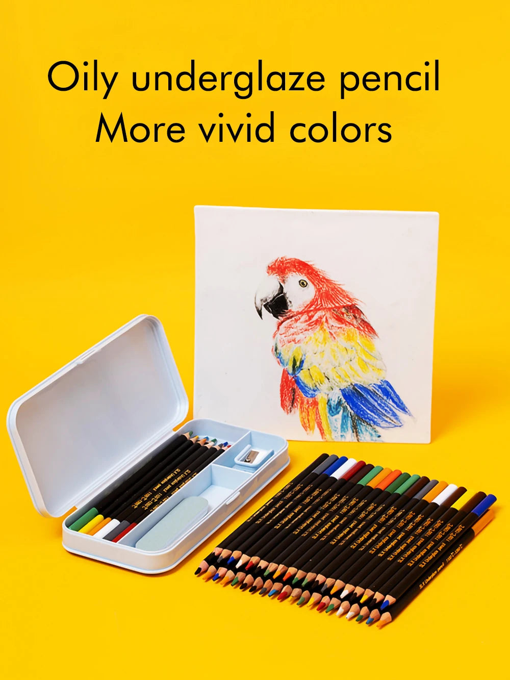 crayons sous glaçe 12 couleurs noires blanches bleues vertes orangées rouges marrons grises roses