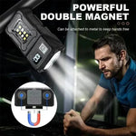 lampe travail rechargeable led 1200 lumens aimantée aluminium noir moderne