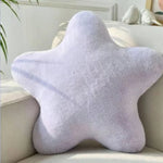 coussin étoile rose jaune vert pastel doux décoration lit étudiant mousse pe polyester anti