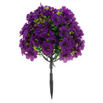 décoration intérieure moderne bouquet artificiel violet rose rouge jaune fleurs polyester piquet simple