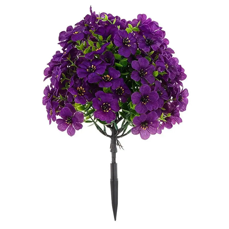 décoration intérieure moderne bouquet artificiel violet rose rouge jaune fleurs polyester piquet simple