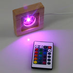 lampe led bois naturel moderne câble usb télécommande minimaliste fixations adhésives