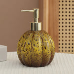 distributeur savon liquide céramique texture marbrée moderne bleu rouge vert jaune