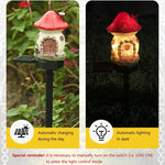 statues solaires décoratives oiseaux chouettes maison fantaisiste blanc marron bleu rouge vertextérieur ip65 led