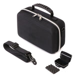 sac main noir tissu rayures diagonales pratique moderne bandoulière poignée compartiments multifonctionnels