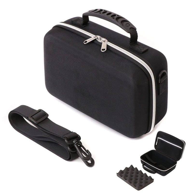 sac main noir tissu rayures diagonales pratique moderne bandoulière poignée compartiments multifonctionnels