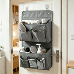 sac rangement mural noir gris clips modernes brosse flacon lotion crème