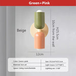 lampe murale moderne rouge vert olive beige deux sources LED flux 60 249V 90