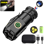 lampe torche led rechargeable tactique robuste étanche aimant clip lotus attack head