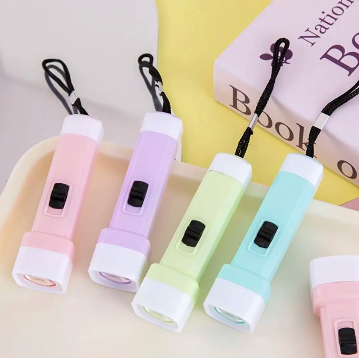 mini lampe poche kawaii rose violet vert bleu ciel enfant anniversaire decoration halloween noel
