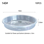 plateau fleur transparent moderne rayures ondulées différentes tailles plantes maison set