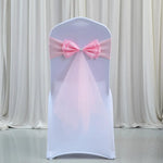 décoration chaise mariage sash papillon tulle organza couleur variée événementiel festive reception simple