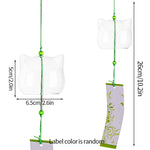 cloches vent transparentes clochette chime décoration jardin minimalisteextérieur decoration hanging wind bell multicolore chapelet