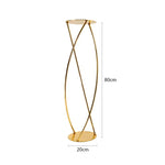 support floral métal or structure géométrique moderne 80cm 60cm decoration table fleurs artificielles