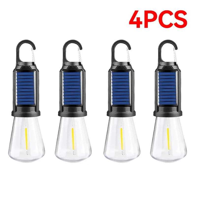 ampoule led solaire rechargeable portable camping blanc noir filament moderne