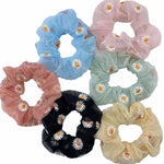tulle imprimé fleur blanche rose clair rouge vert transparent délicat romantique matériaux bricolage