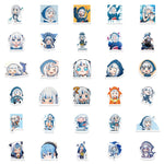 stickers autocollants animaux dessin animé personnages expressions faciles utilisation étanches 50pièces